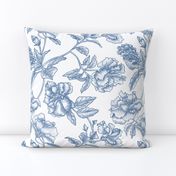 Hibiscus Toile.Blue