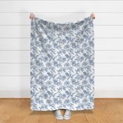 Hibiscus Toile.Blue