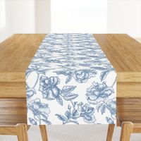 Hibiscus Toile.Blue