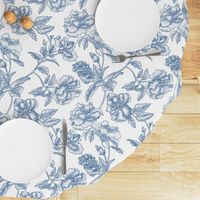 Hibiscus Toile.Blue