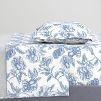 Hibiscus Toile.Blue