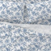 Hibiscus Toile.Blue