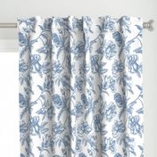 Hibiscus Toile.Blue