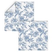 Hibiscus Toile.Blue