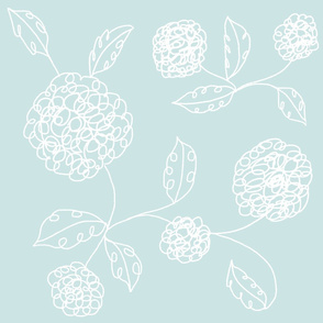 flower doodles pale blue2 jumbo 