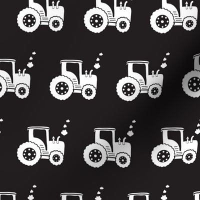 Tractors Monochrome