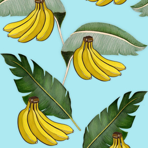 Bananapattern Mint Large