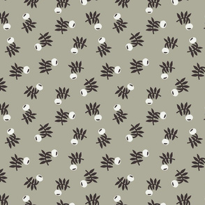flower fabric - earth tones 2020 fabric - sfx0110 sage