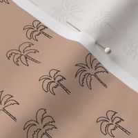 palm tree fabric - summer 2020, muted colors - sfx1213 almond