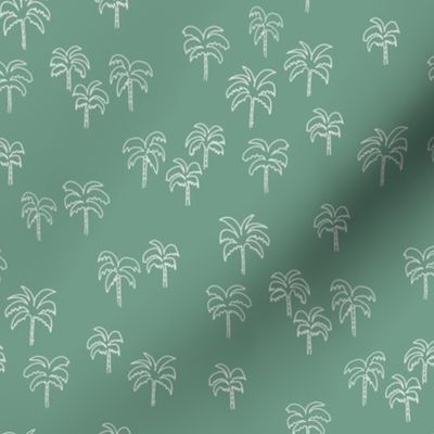 palm tree fabric - summer 2020, muted colors - sfx5815 rainforest