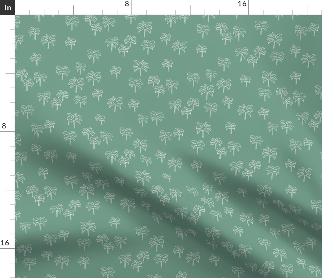 palm tree fabric - summer 2020, muted colors - sfx5815 rainforest