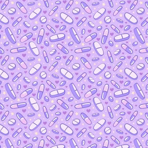  Purple Pills 1/2 Size