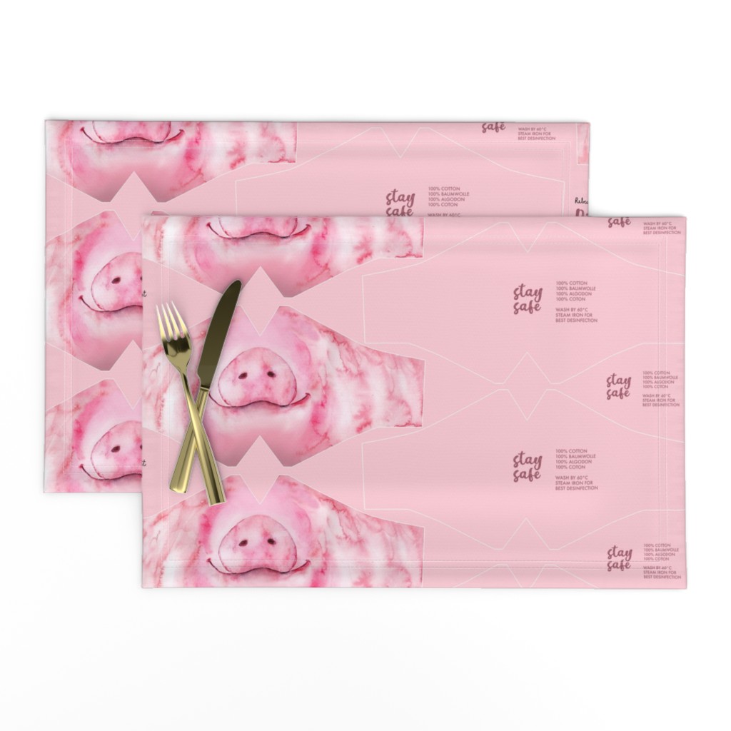 L Pig Face Mask - adult (female/teenager) size - face masks, masks, facemask