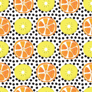 Painted Kiwis and Oranges