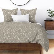 minimal paint splatter fabric - abstract nursery design - sfx0906 taupe