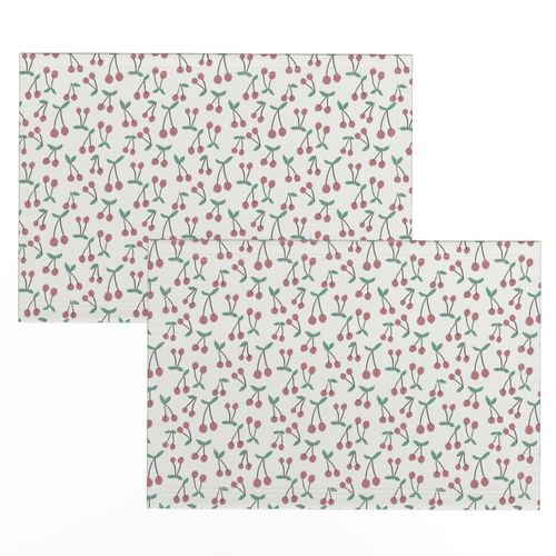 cherries fabric - summer fruit fabric - sfx1718 clover