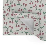 cherries fabric - summer fruit fabric - sfx1718 clover