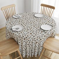 leopard print fabric - minimal trendy design - sfx1144 oak leaf