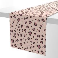 leopard print fabric - minimal trendy design - sfx1404 blush