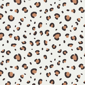 leopard print fabric - minimal trendy design - sfx1328 sandstone