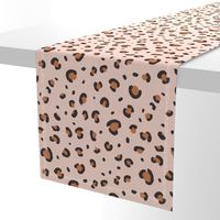 leopard print fabric - minimal trendy design - sfx1346 caramel sfx1404 blush