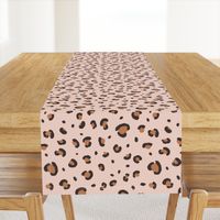 leopard print fabric - minimal trendy design - sfx1346 caramel sfx1404 blush