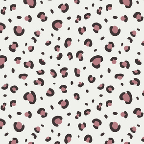 leopard print fabric - minimal trendy design - sfx1718 clover