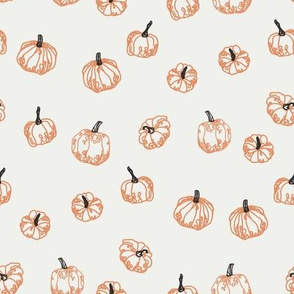 pumpkins fabric - copper sfx1328
