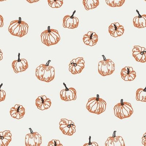 pumpkins fabric - orange sfx1260