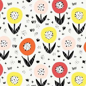 Abstract Summer Florals