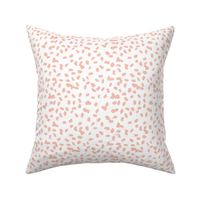 Messy spots minimal inky cheetah animal print spots and dots boho nursery coral white