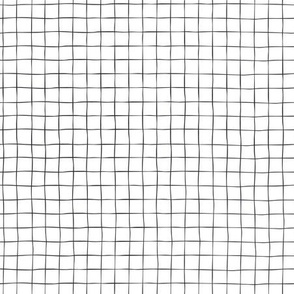 Black Grid on White