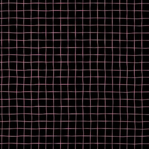 Pink Grid on Black