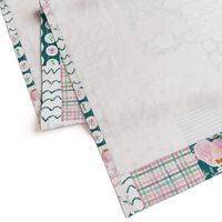 sweet times springtime teal cheater quilt 