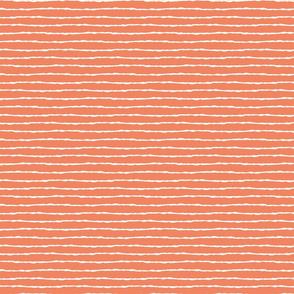 thin stripes white on orange
