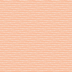 thin stripes white on peach