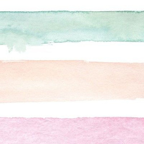 Summer  Watercolor Stripes (Giant Size)