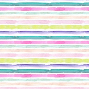 Summer Watercolor Stripes (Small)