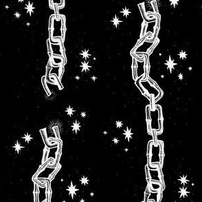 Classic Chains- White on Black