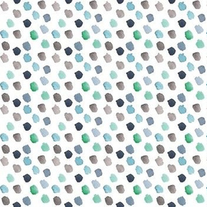 Dots green blue gray