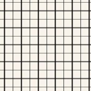 black on ivory smaller windowpane thick and thin