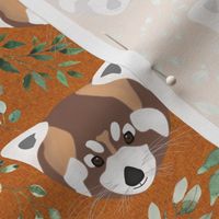 red panda finals design red fox linen