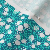 Sweet Nothings Micro Ditsy | Mint + Cool Blue