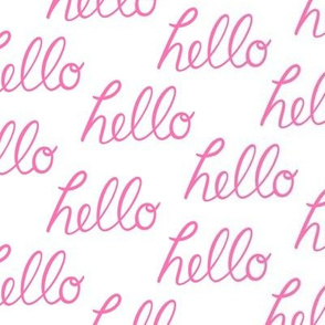 Hello - pink