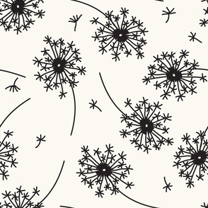 Dandelions - Cream Background