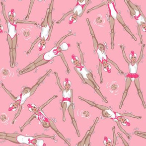 Ditsy Little Swimmers | All Pink