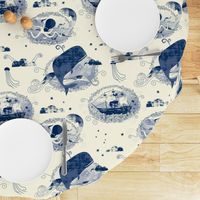 Sea n me navy toile