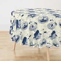 Sea n me navy toile