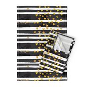 cestlaviv_Black Stripe Gold Hearts