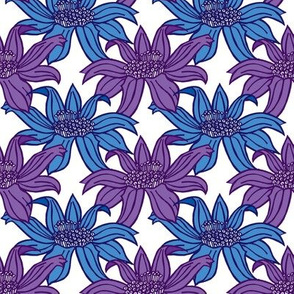 Floral - Purple and Blue